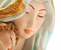 Mother Mary with her silent, ever- loving grace